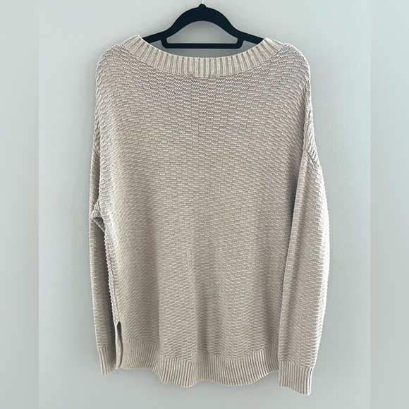 Gap Knit Light Grey Knit Sweater Size Medium - Picture 3 of 10